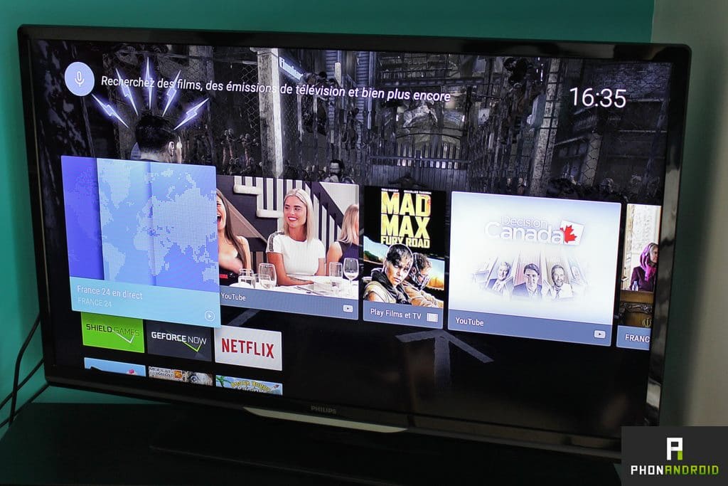 nvidia shield tv interface