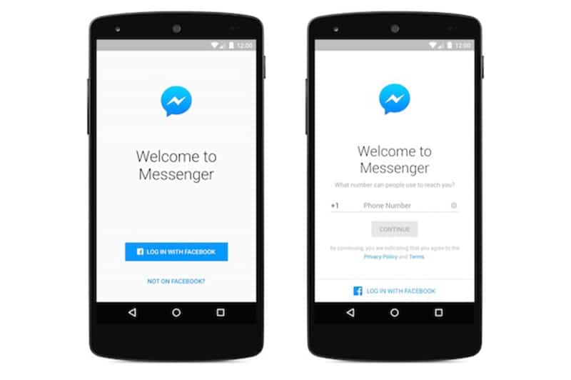 1. لا حاجة لأن تكون على فيسبوك لاستخدام مسنجر Messenger