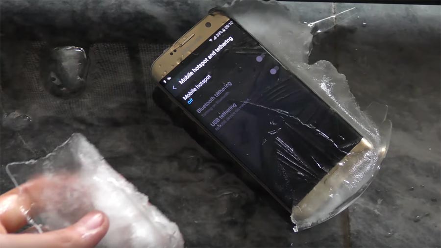Galaxy S7 Edge congelé