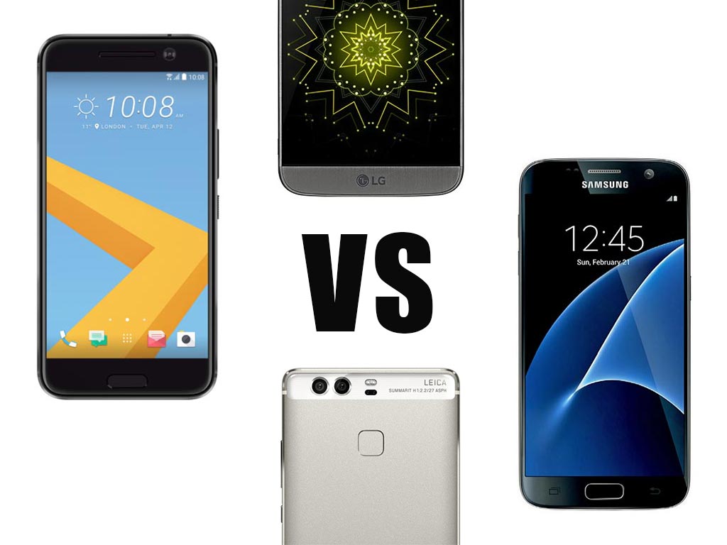 Galaxy S7 vs LG G5 vs Huawei P9 vs HTC 10