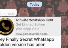 whatsapp gold arnaque