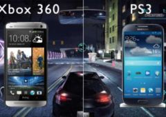 galaxy s4 htc one puissance ps3 xbox 360