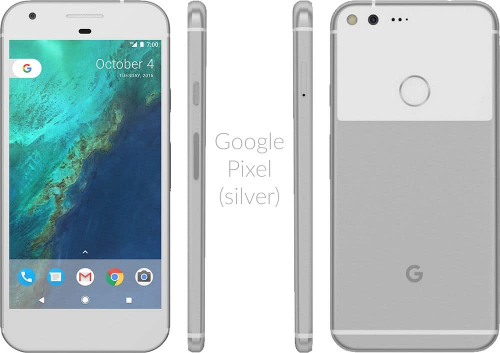 google pixel silver