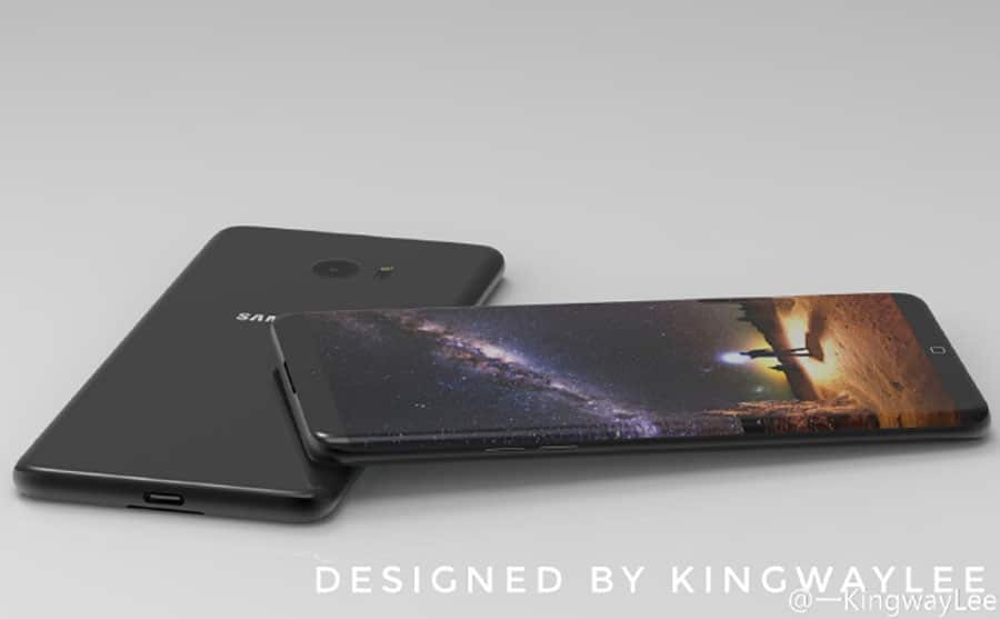 galaxy S8 concept ecran
