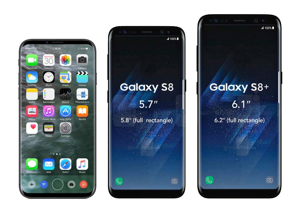 iPhone 8 Galaxy S8