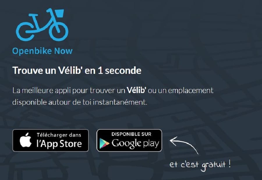 openbike now applications android vélo