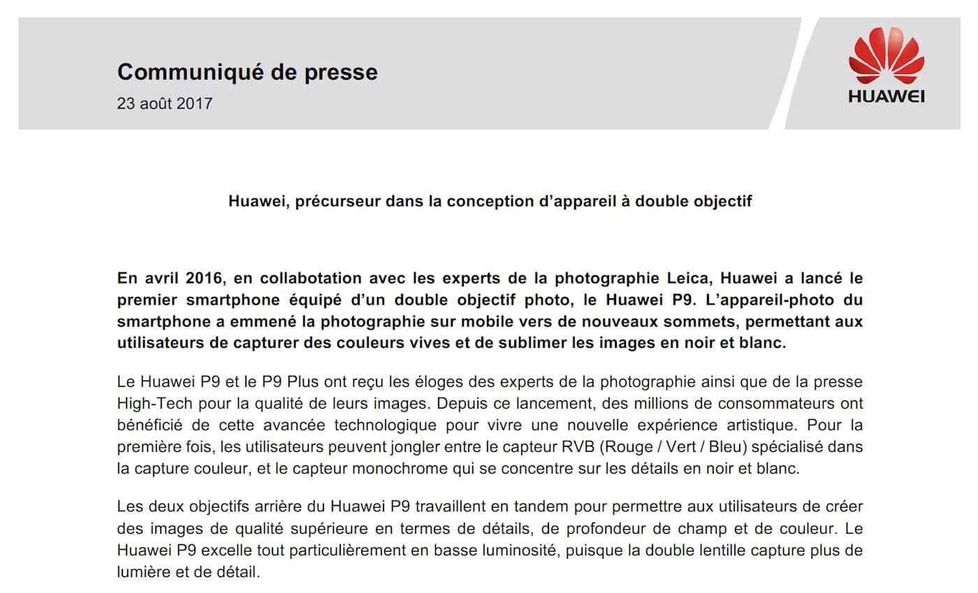 Extrait CP Huawei