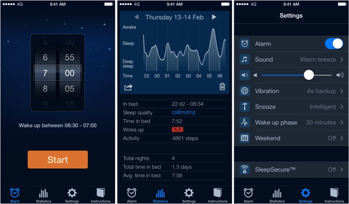Cycle de sommeil suivi réveil tracker de sommeil