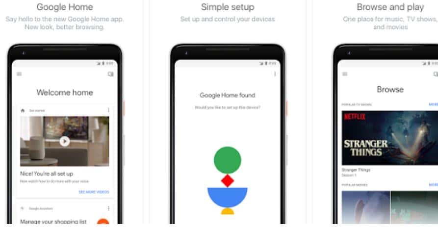 afficher ecran android google home