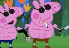 peppa pig trash