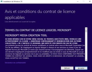 récupérer Windows 10 Français