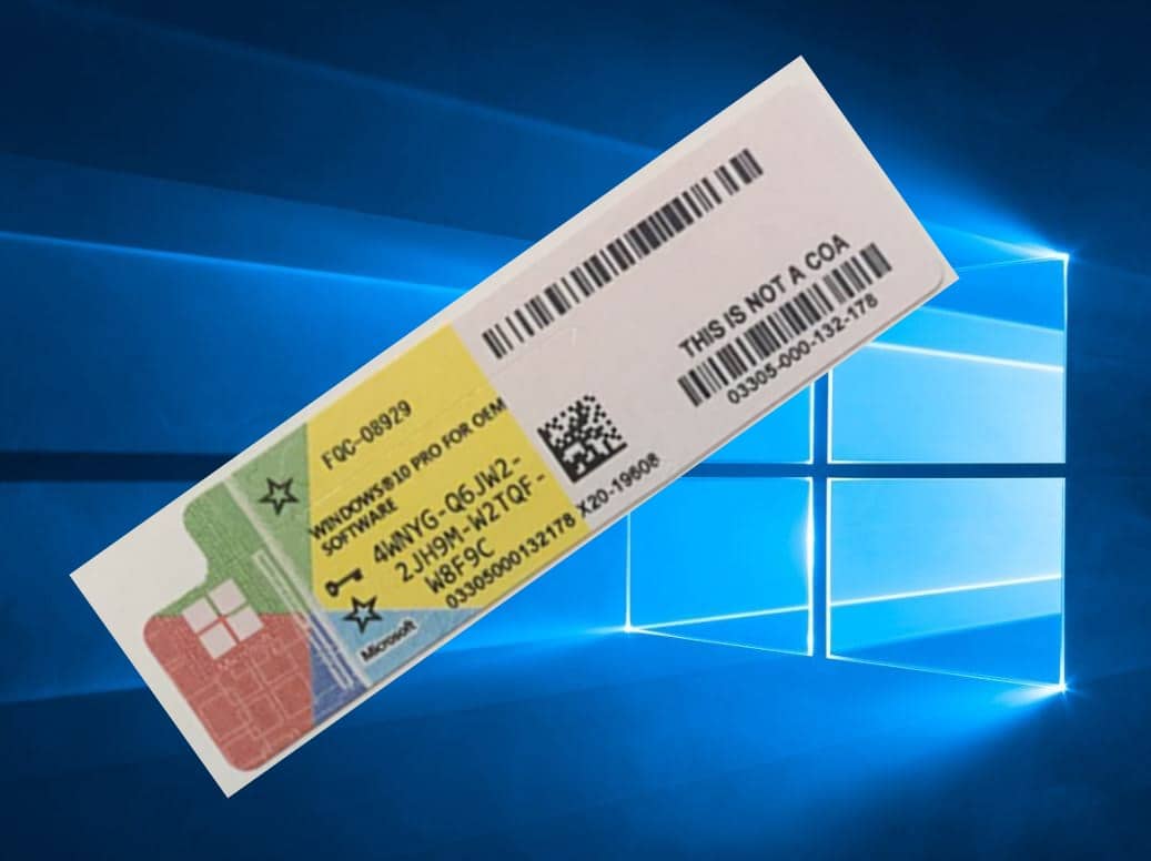 win 10 pro key oem