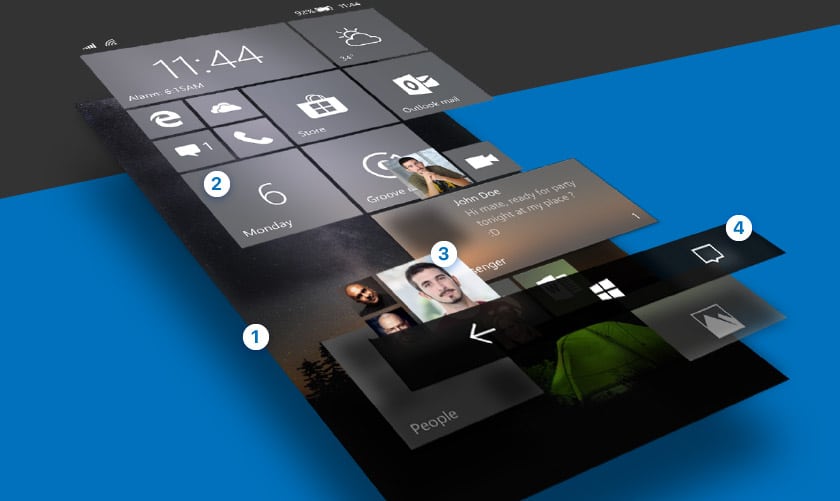 windows 10 mobile concept