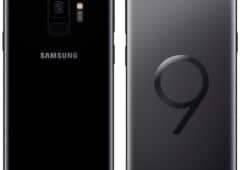 face avant et arriere galaxy s9 noir