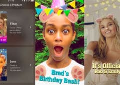 snapchat lens personnalises