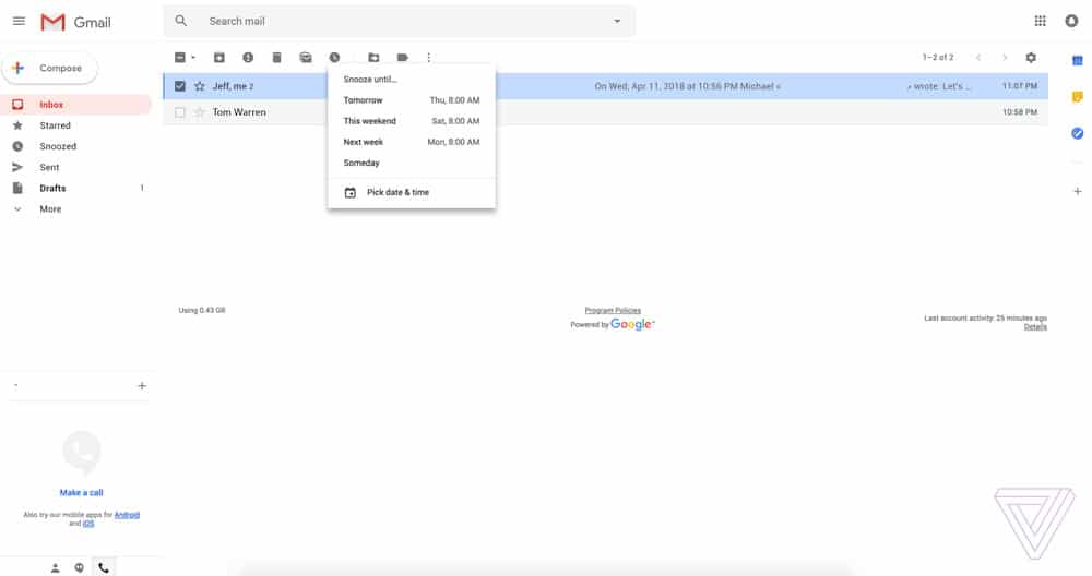 interface gmail 