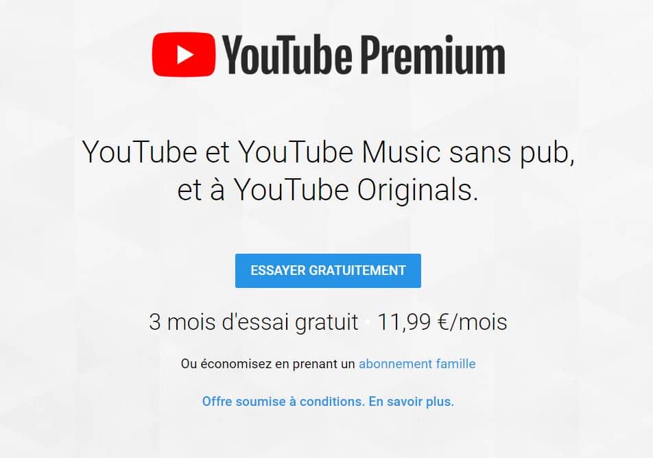 youtube music essai gratuit