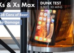 iphone xs test etanche biere 1