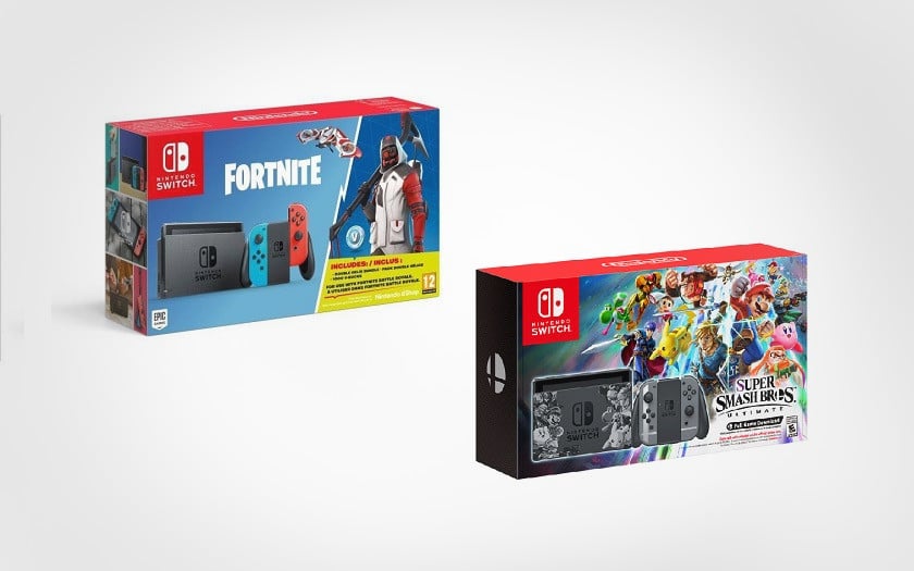 nintendo switch edition limitee fortnite super smash bros - nintendo switch pack fortnite darty