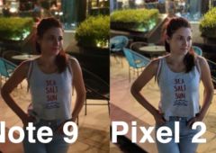 comparaison des photos du Note 9 et du Pixel 2 XL