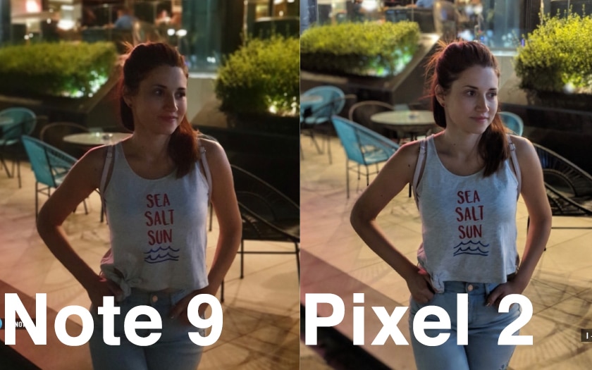 comparaison des photos du Note 9 et du Pixel 2 XL