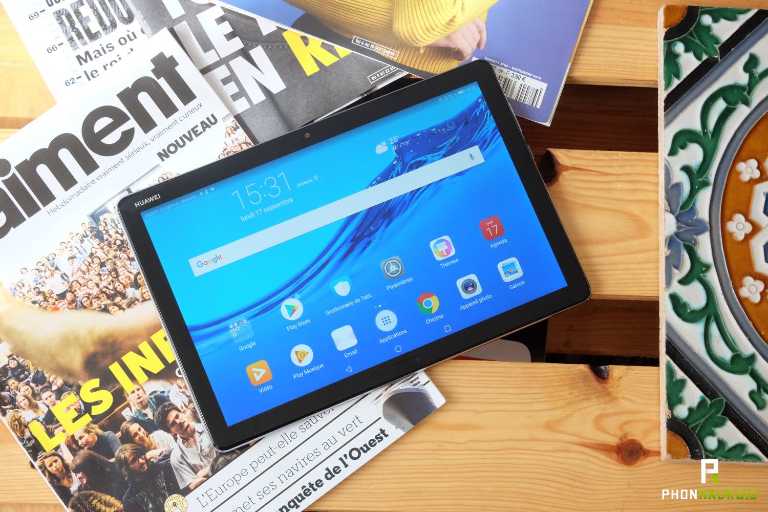 test huawei mediapad m5 lite écran