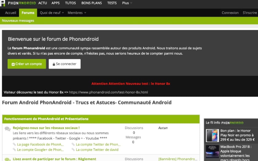 forum phonandroid design