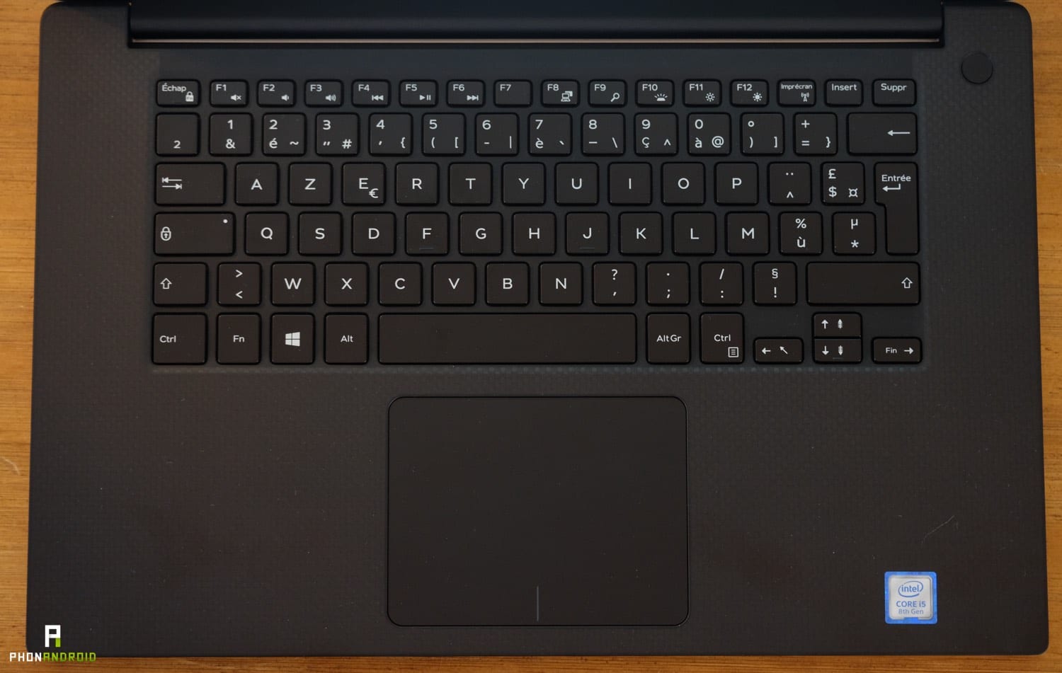 test dell xps 15 2018 clavier