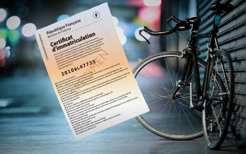 Les cartes grises pour vélo seront bientôt obligatoires