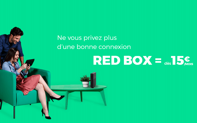 RED SFR Box : abonnement internet Fibre à 20 € / mois sans engagement à vie