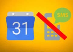 google agenda sms