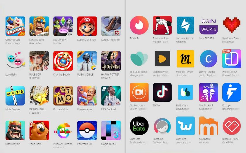 google play store applications 2018