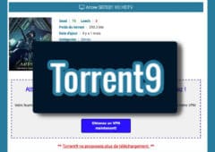 torrent9 site pirate propose plus aucun lient téléchargement illegal