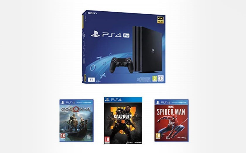 PS4 Pro Marvels Spiderman + God of War + Call of Duty Black Ops 4