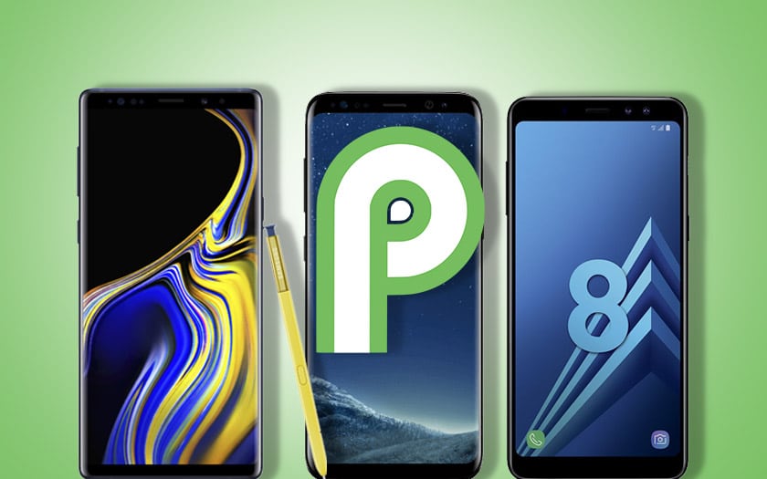 galaxy note 9 galaxy S8 galaxy A8 samsung dates miqes jour android pie