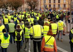 Manifestation du mouvement des gilets jaunes, à Belfort, le 01 décembre 2018