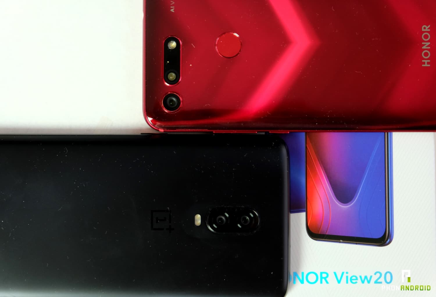 comparatif honor view 20 OnePlus 6t appareil photo