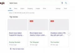 google resultats recherche vide
