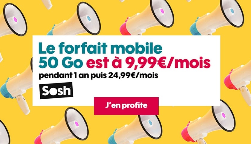 Bon Plan : Forfait Mobile Sosh 50 Go Sans Engagement à 9,99 € / Mois ...