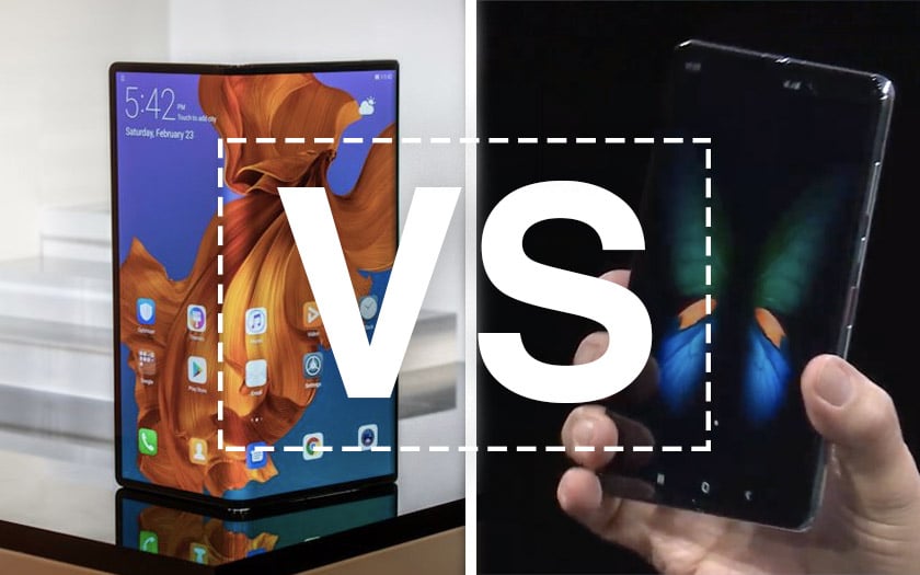 Galaxy Fold vs Huawei Mate X