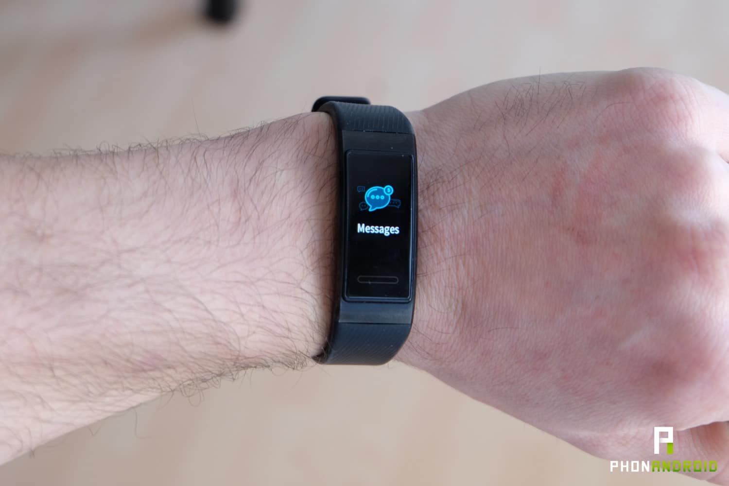 test huawei band 3 pro messages