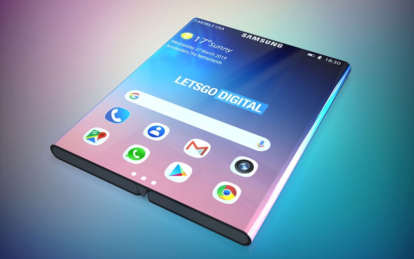 Smartphone pliable Samsung Lets Go Digital