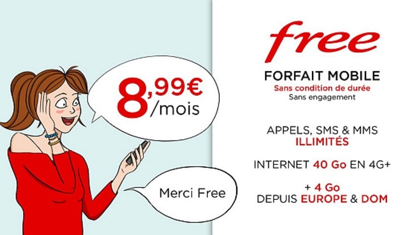 Prolongation De La Vente Privée Free Mobile : Forfait 40 Go à 8,99€ Par ...