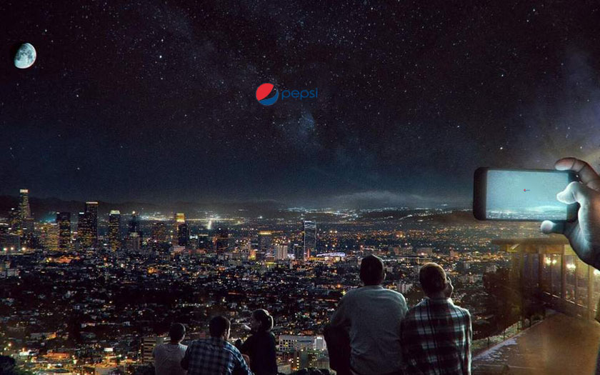 Pepsi publicité espace