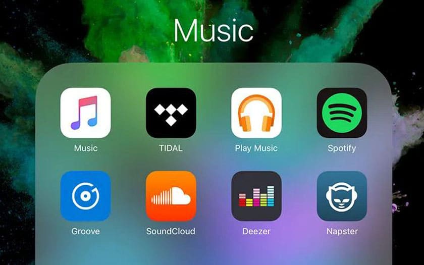 Spotify, Apple Music, Deezer