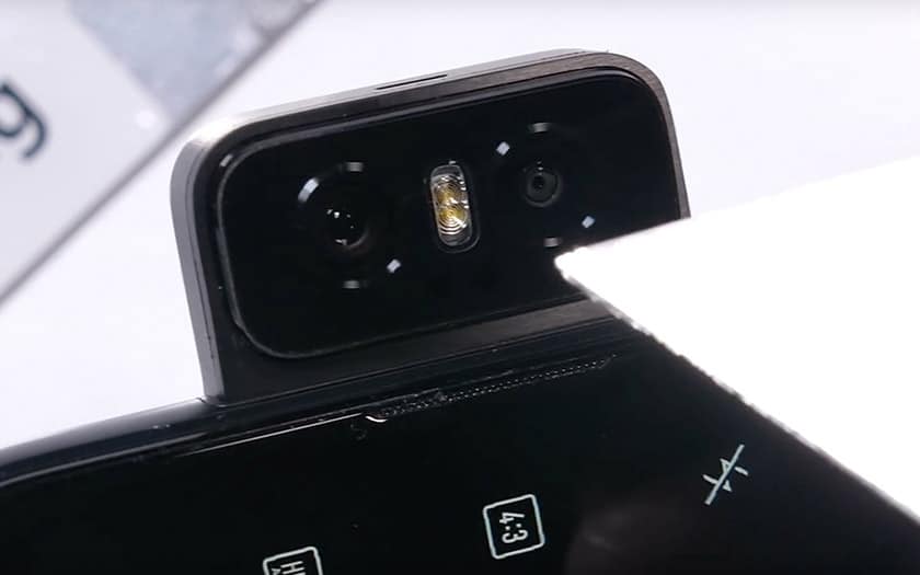 asus zenfone 6 test resistance video capteur rotatif