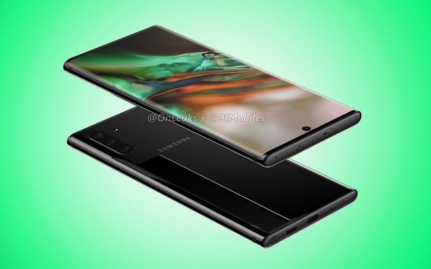 galaxy note 10 ecran batterie stockage fiche technique