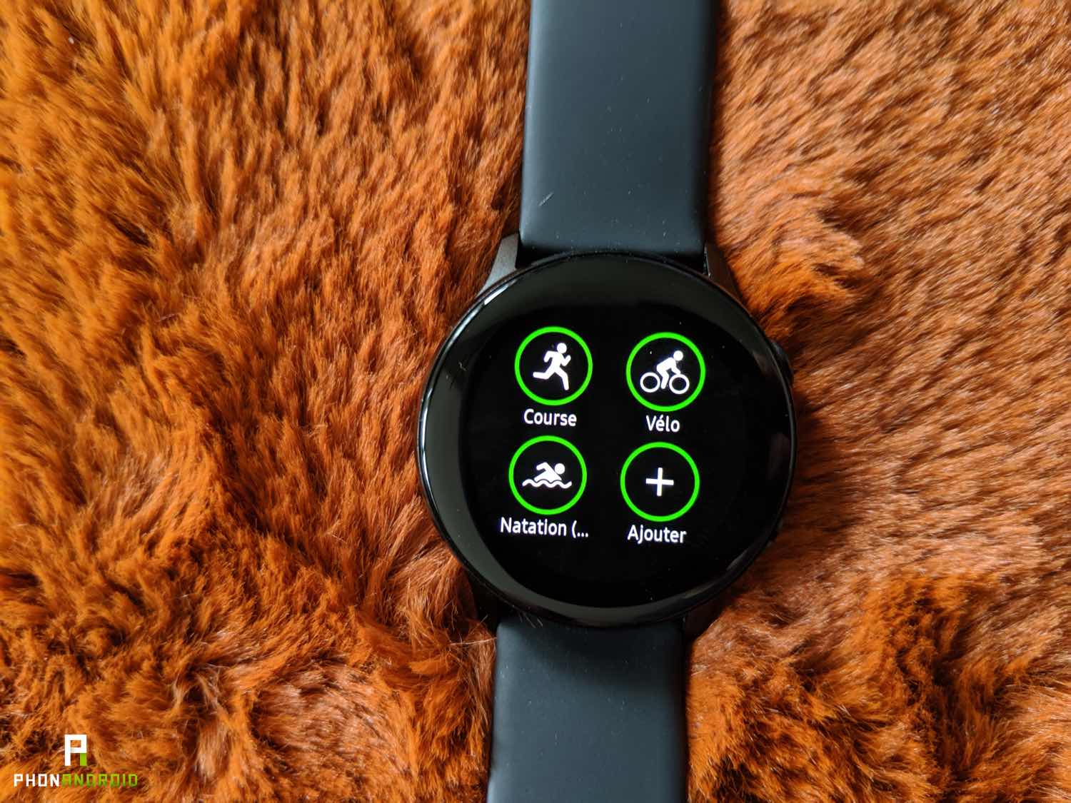 test samsung galaxy watch active exercices