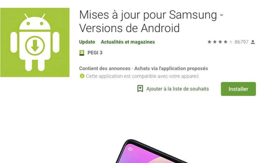 android fausse application samsung installées 10 millions fois