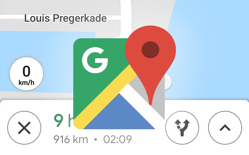 Google Maps compteur de vitesse